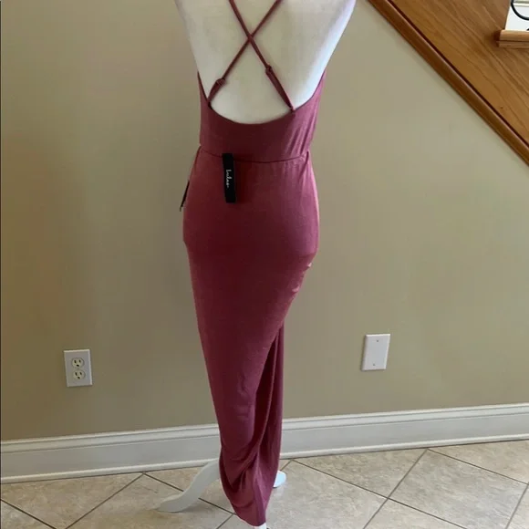 Lulus Elegant Mauve Spaghetti Strap Dress Size Medium New With Tags - Picture 6 of 11